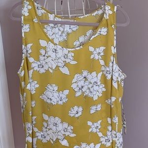 Patterned blousy tank